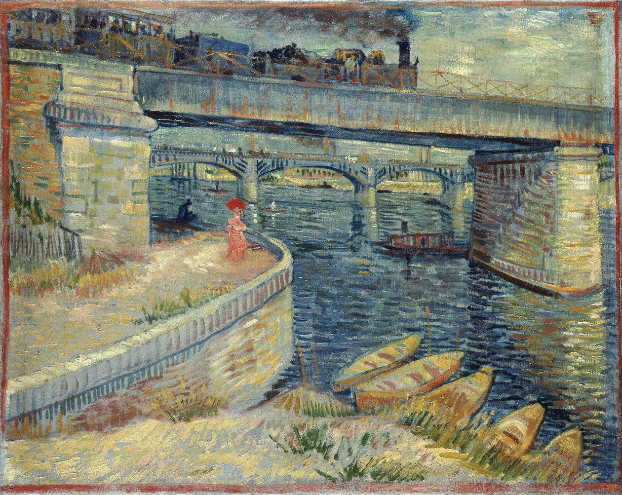 Brücken über die Seine bei Asnières, 1887 von Vincent van Gogh