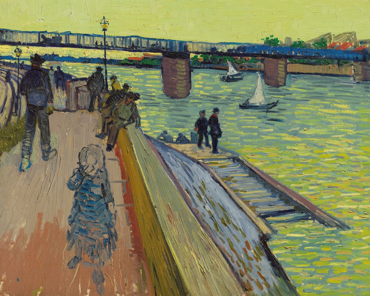 Die Brücke von Trinquetaille, 1888 von Vincent van Gogh