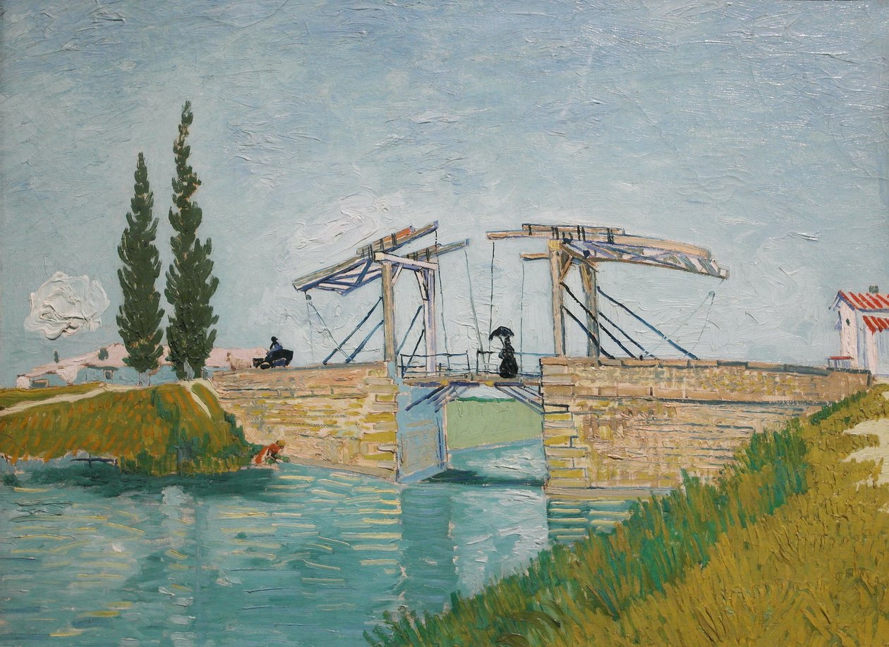 Die Langlois-Brücke Pont de Langlois, 1888 von Vincent van Gogh