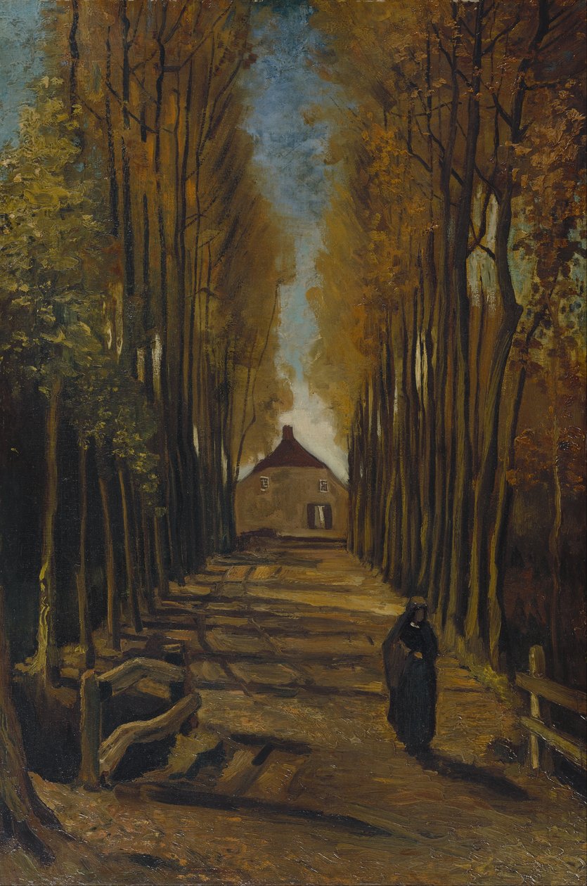 Pappelallee im Herbst von Vincent van Gogh