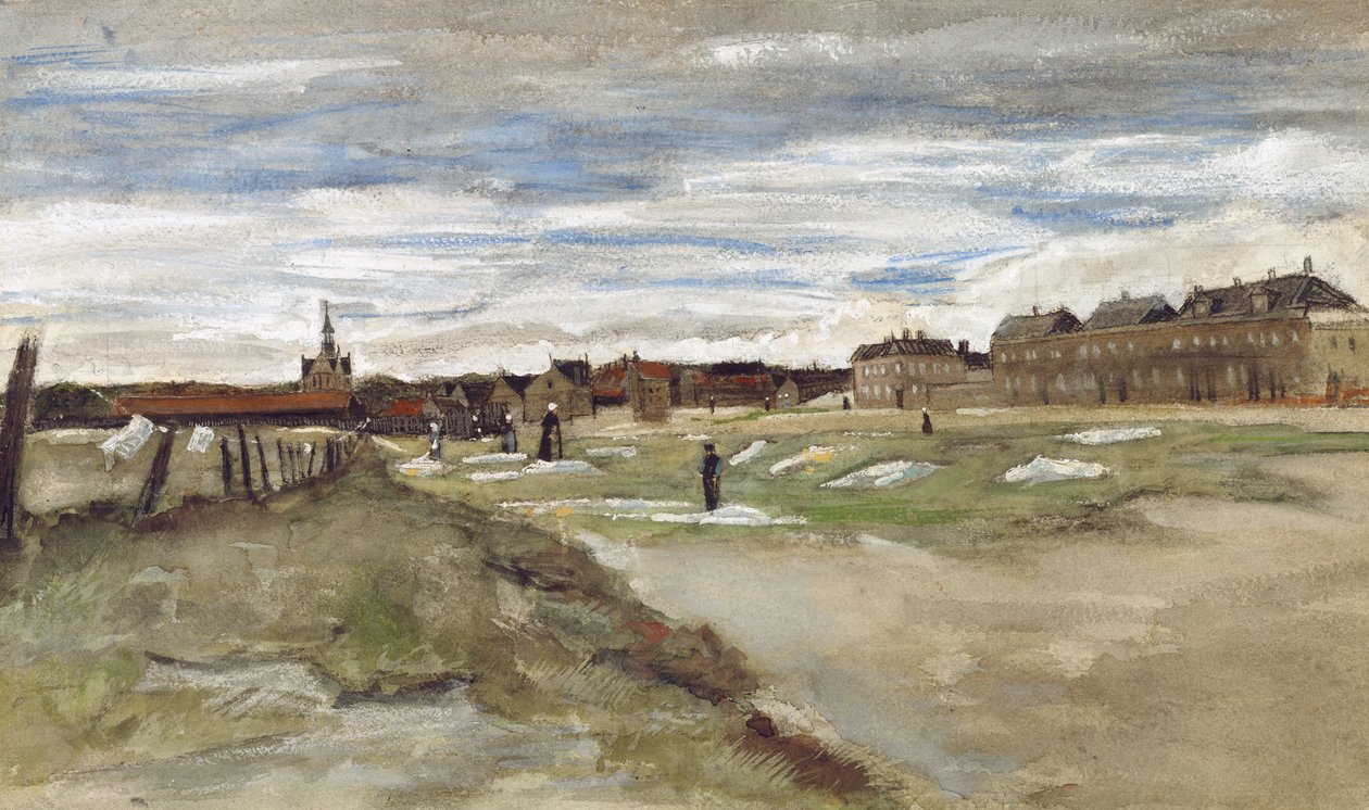 Blanchisserie à Scheveningen (recto); Femme de Scheveningen (verso) von Vincent van Gogh