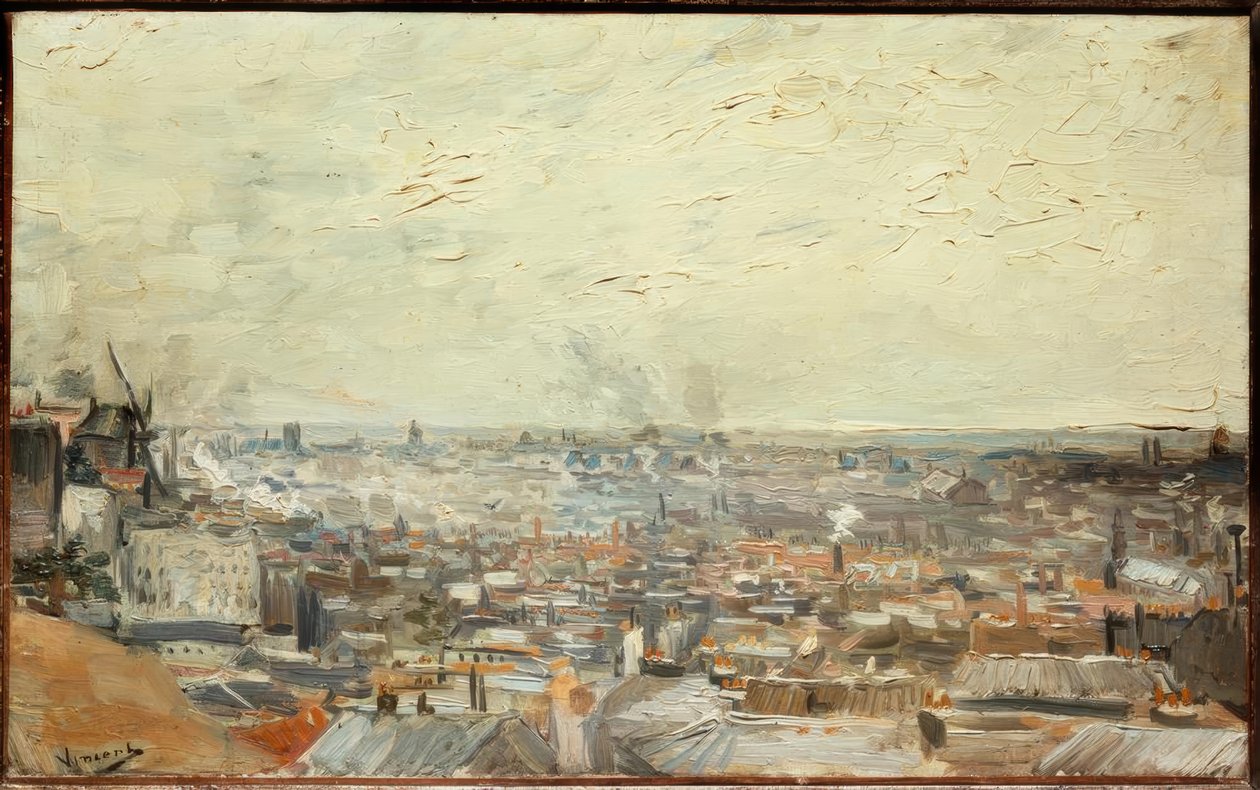 Blick auf Paris vom Montmartre von Vincent van Gogh