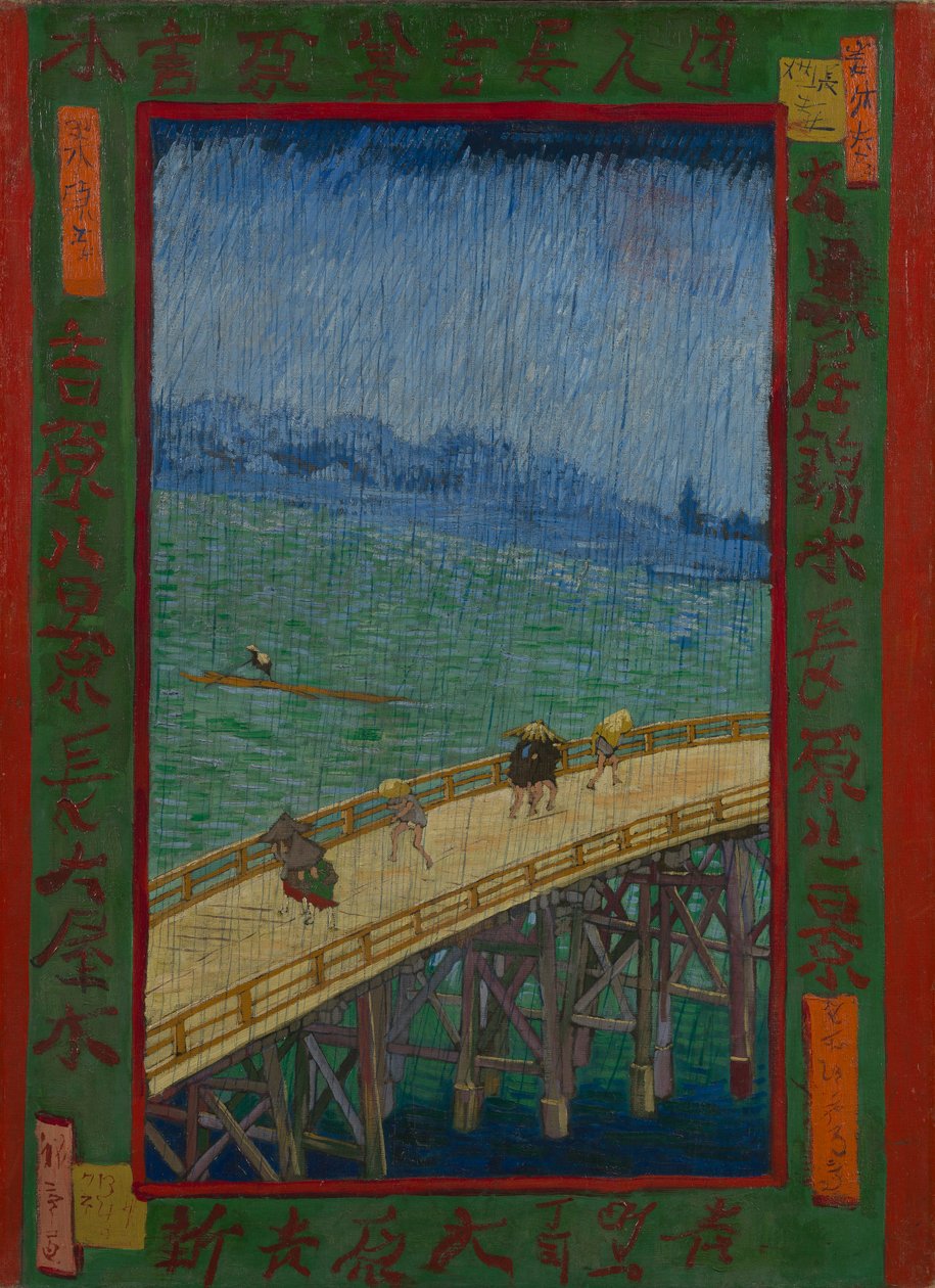 Japonaiserie: Die Brücke im Regen (nach Hiroshige), Paris von Vincent van Gogh