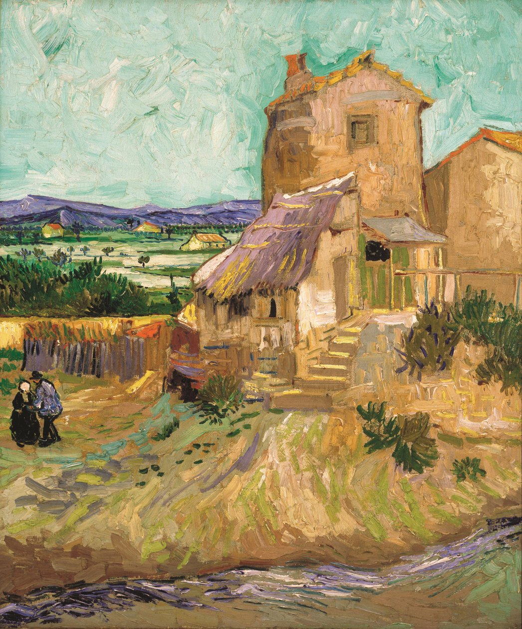 La maison de La Crau Die alte Mühle, 1888 von Vincent van Gogh