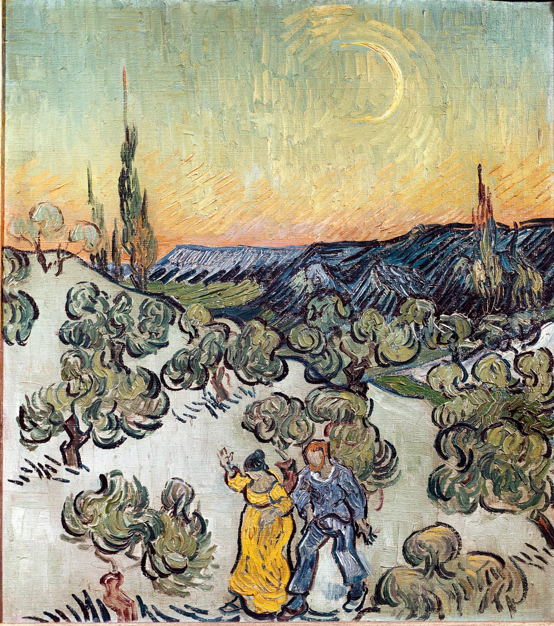 Landschaft in der Dämmerung von Vincent van Gogh