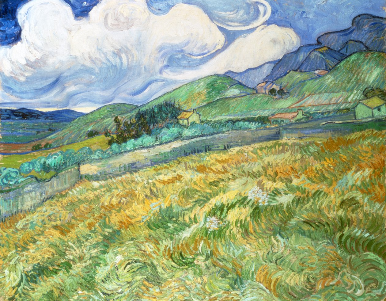 Landschaft von Saint-Remy von Vincent van Gogh