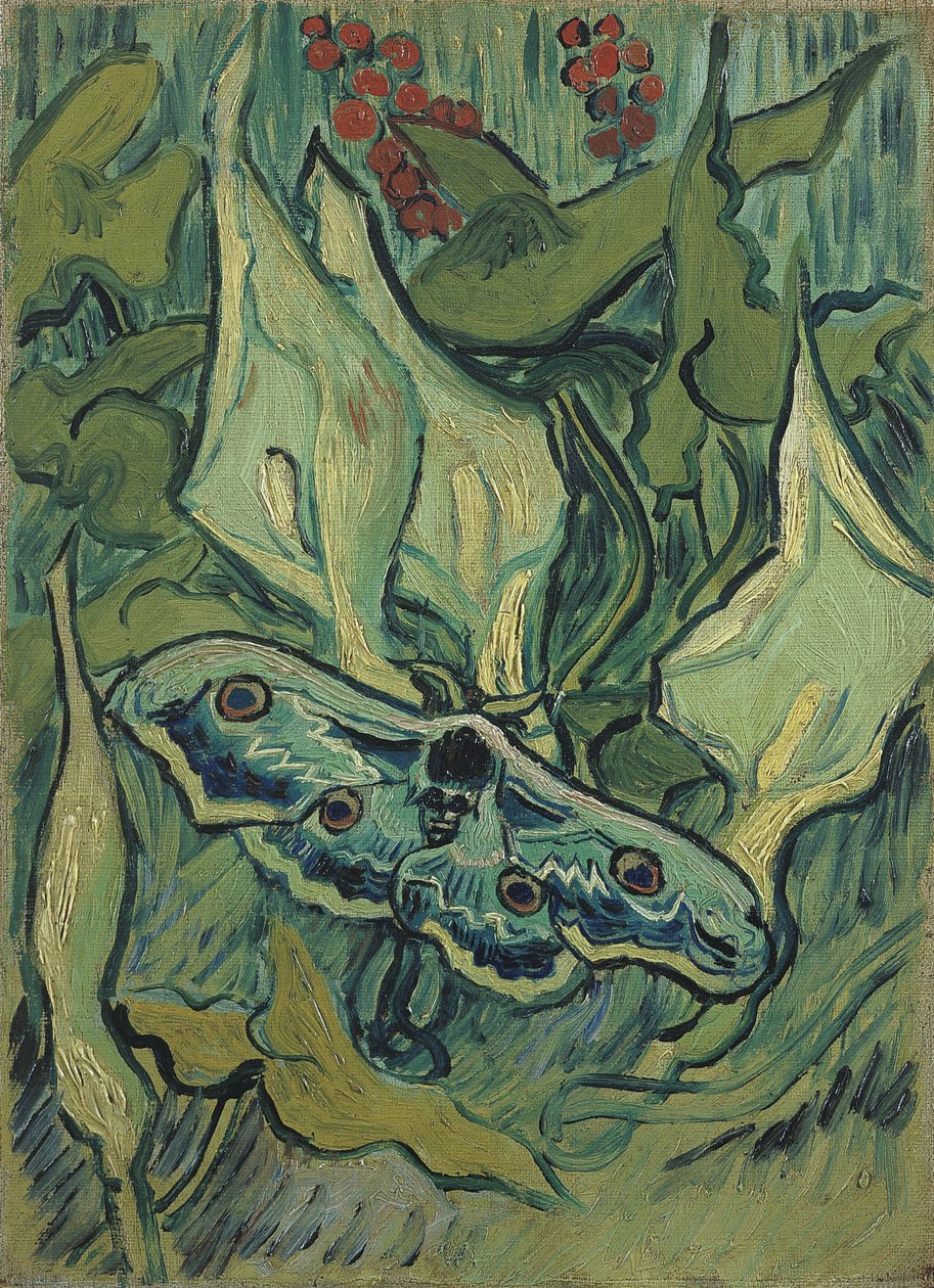 Der große grüne Pfau von Vincent van Gogh