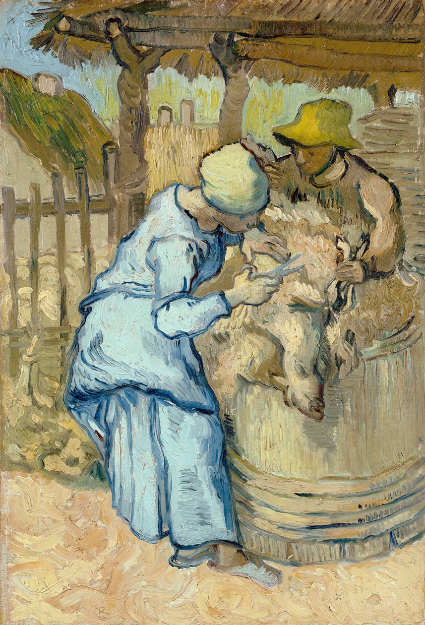 Die Schafschur, nach Jean Francois Millet von Vincent van Gogh
