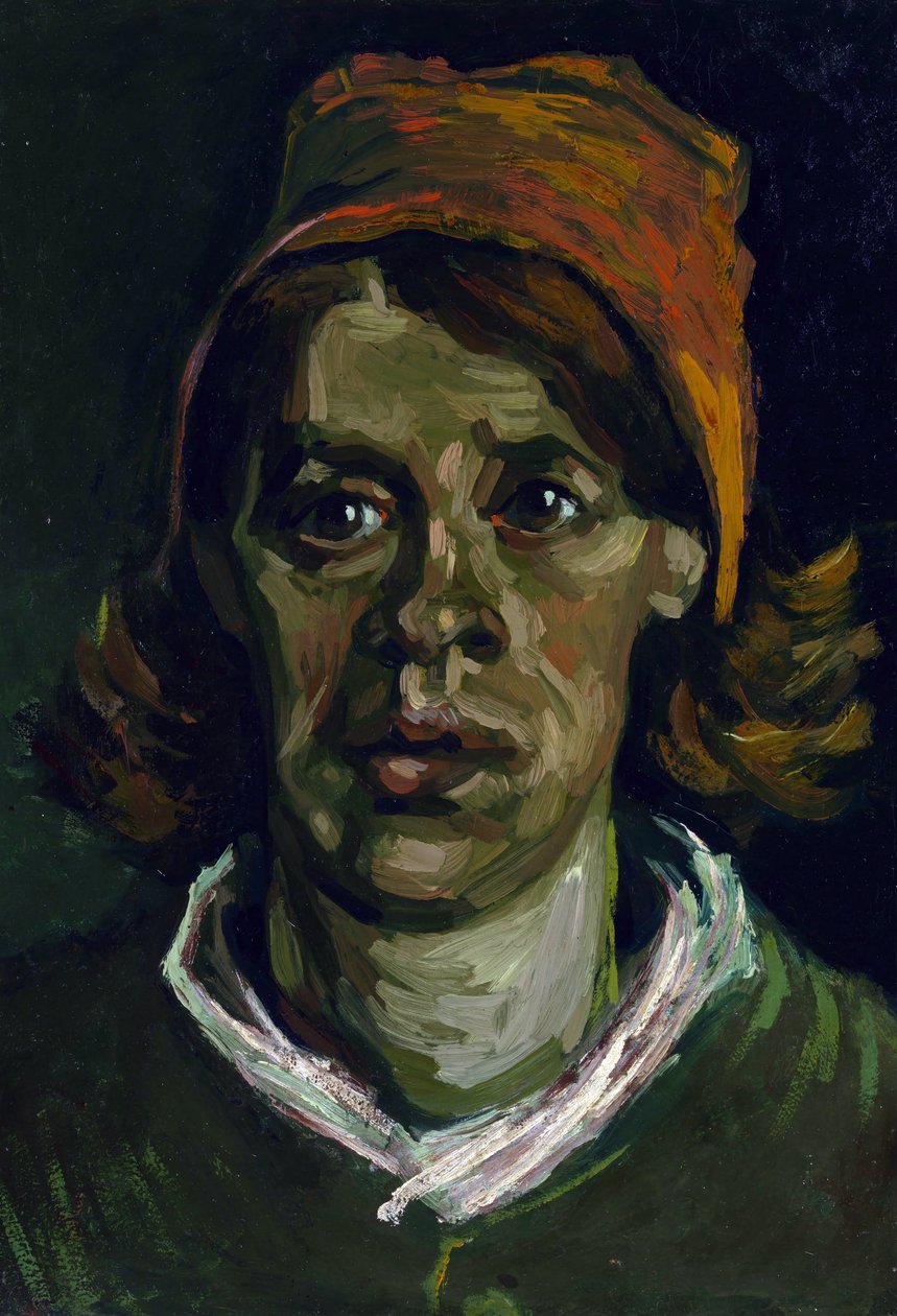 Porträt einer Bäuerin mit roter Haube von Vincent van Gogh