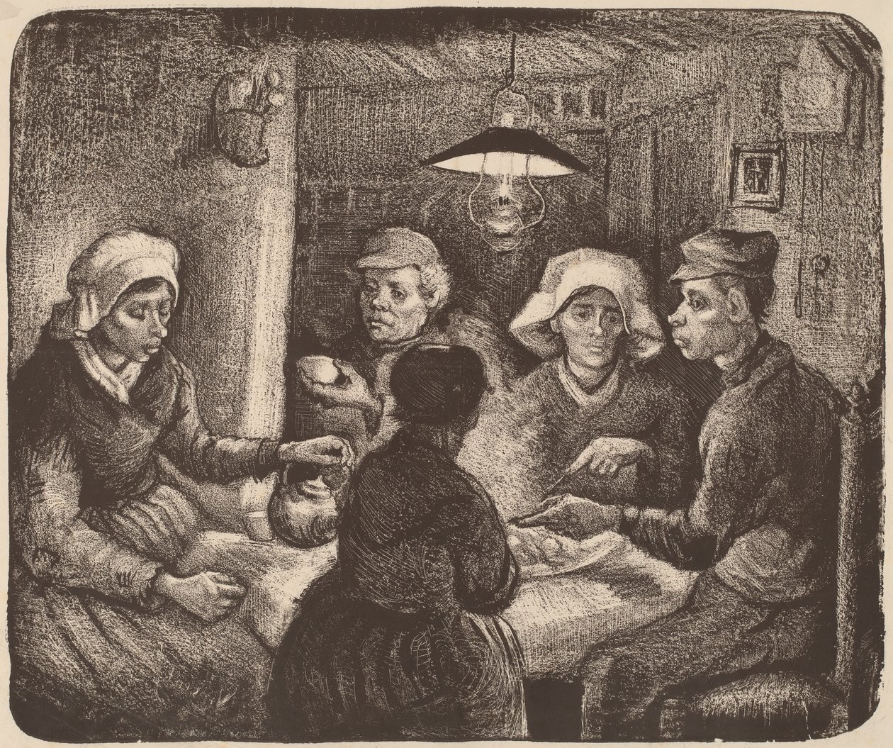 Kartoffelesser, 1885 von Vincent van Gogh