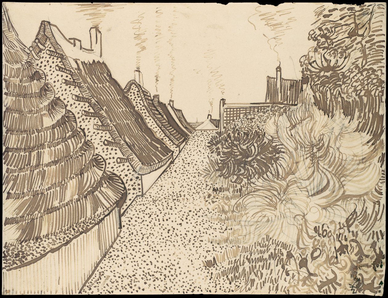 Straße in Saintes-Maries-de-la-Mer von Vincent van Gogh