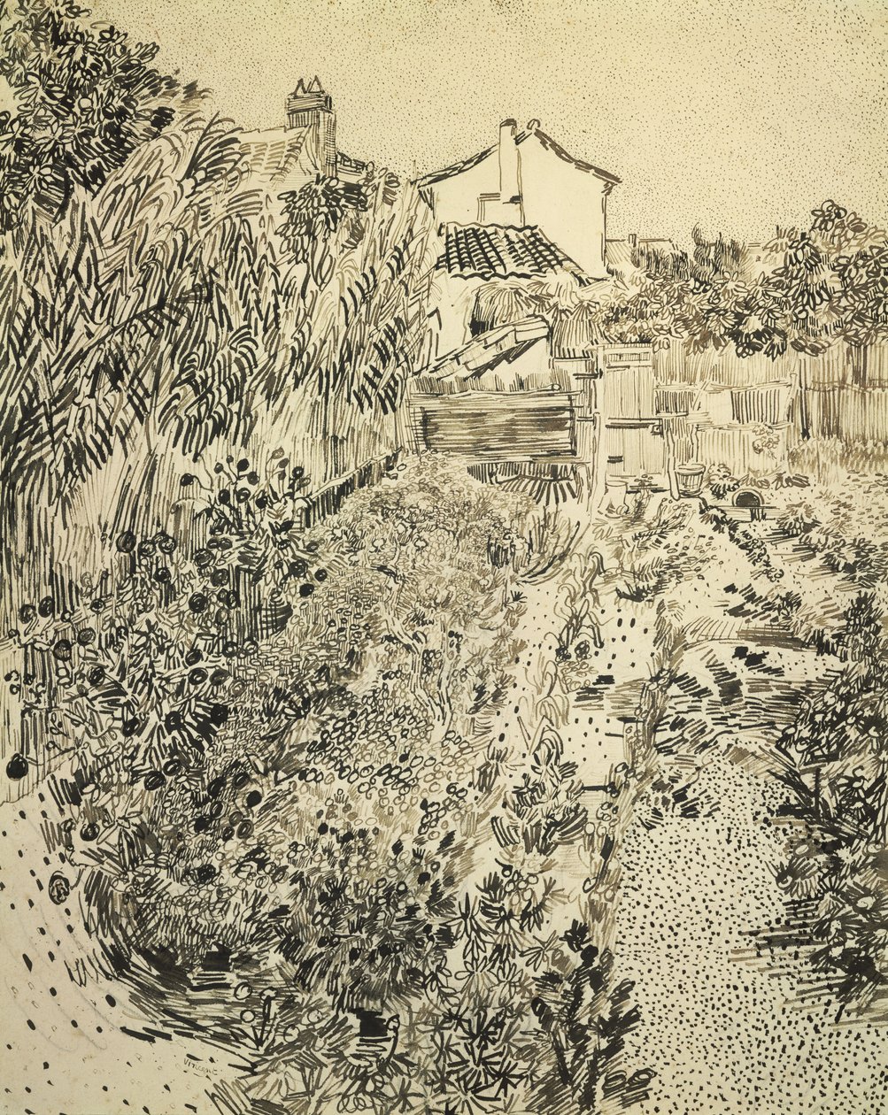 Der Blumengarten, 1888 von Vincent van Gogh