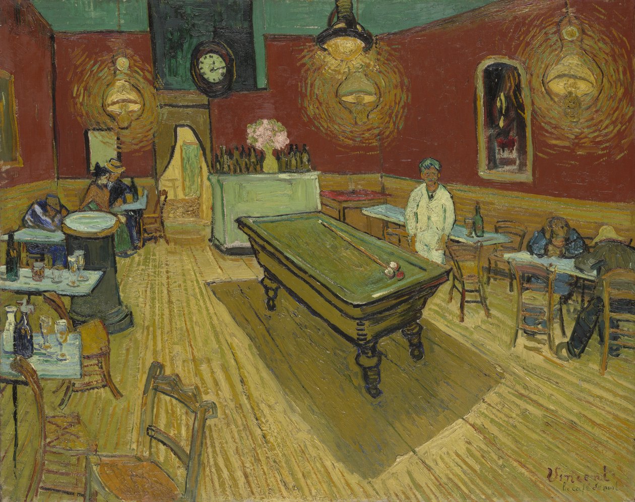 Das Nachtcafé von Vincent van Gogh