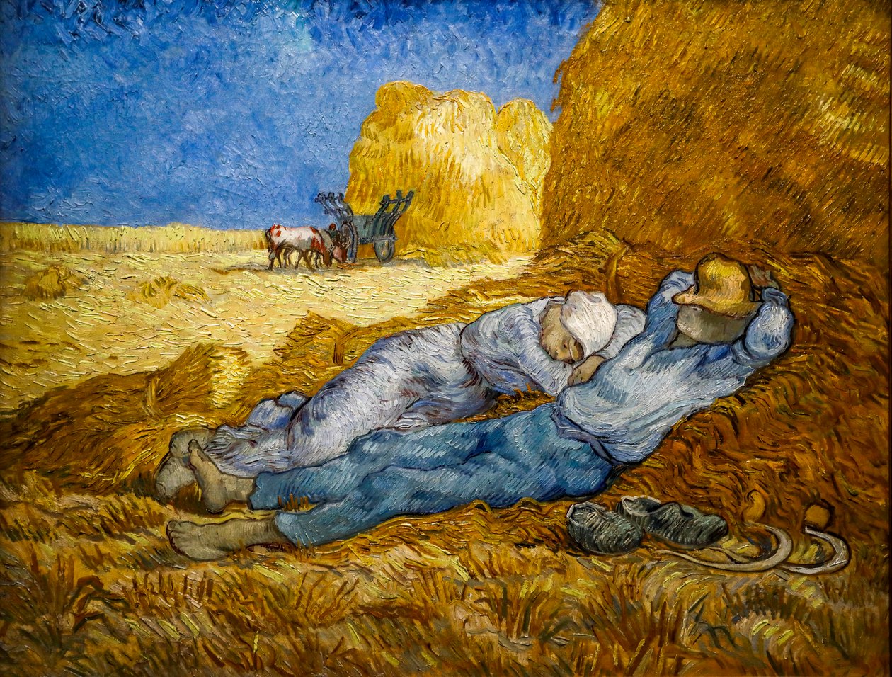 Die Meridianlinie, auch bekannt als Die Siesta von Vincent van Gogh