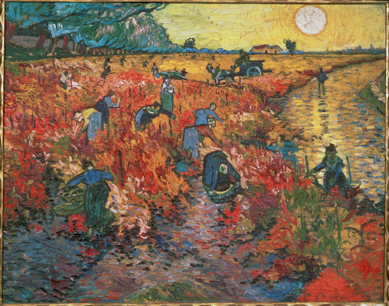 Der rote Weinberg in Arles von Vincent van Gogh