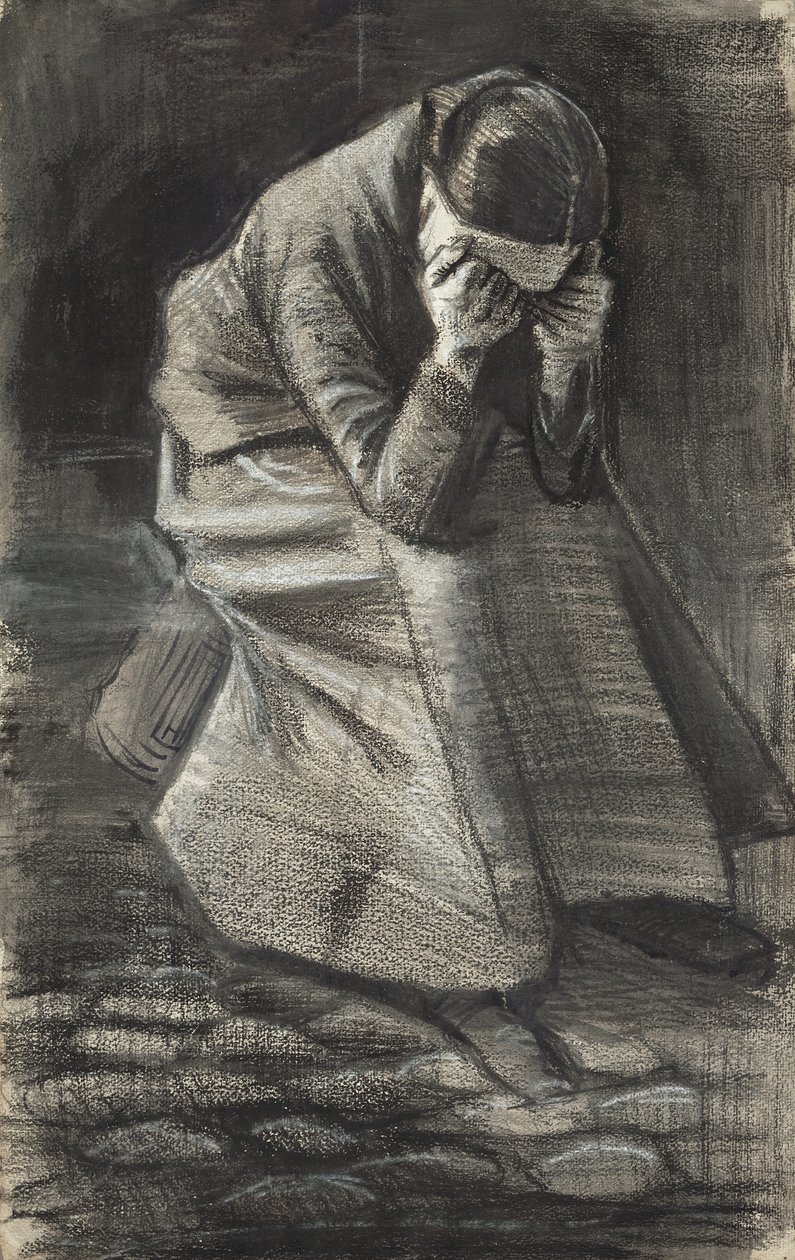 Weinende Frau, 1883 von Vincent van Gogh