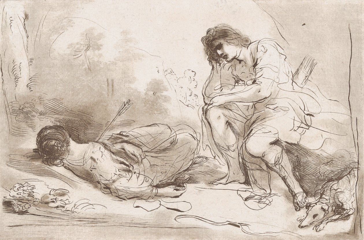 Cephalus und Procris, 1764-98 von Vincenzio Vangelisti