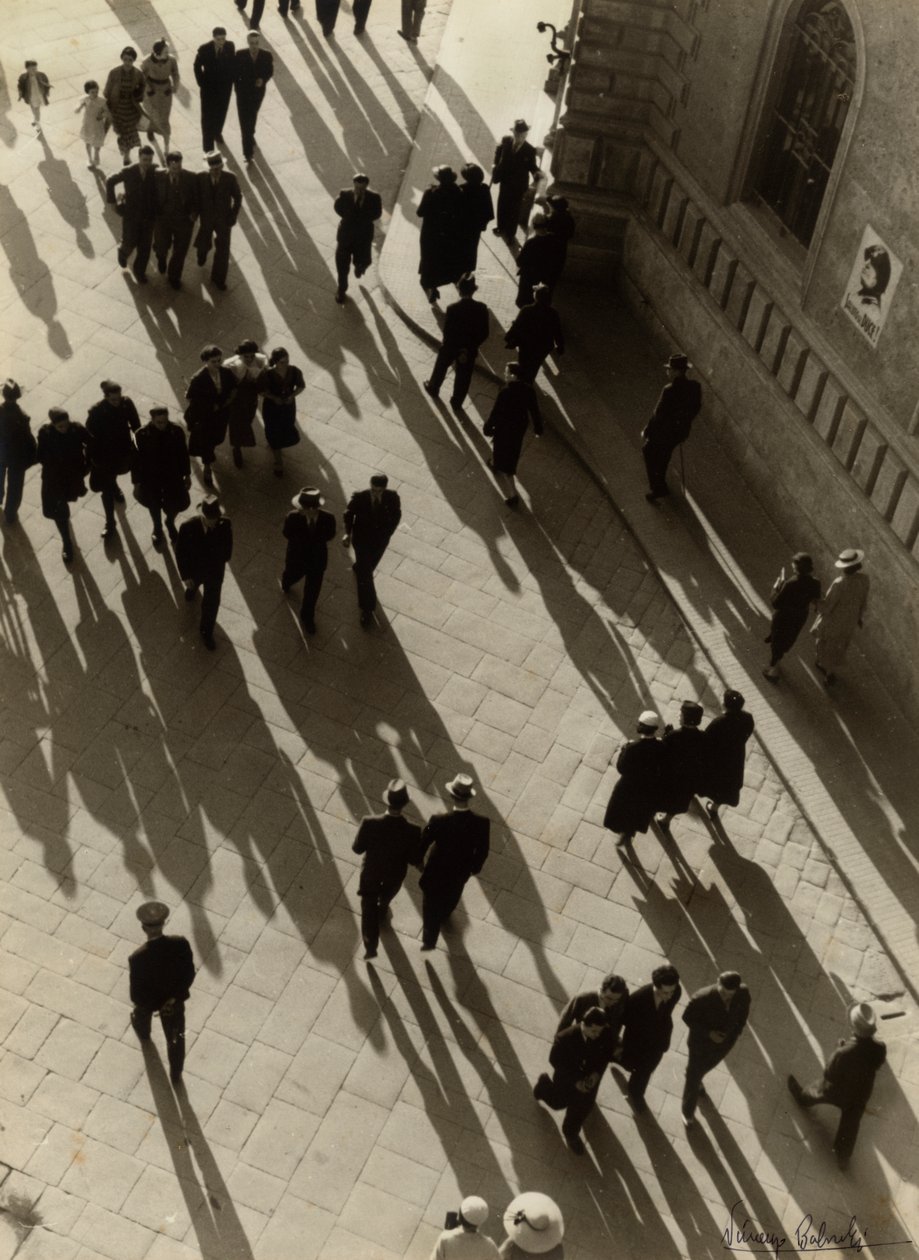 Luftaufnahme einer belebten Straße, ca. 1938 von Vincenzo Balocchi