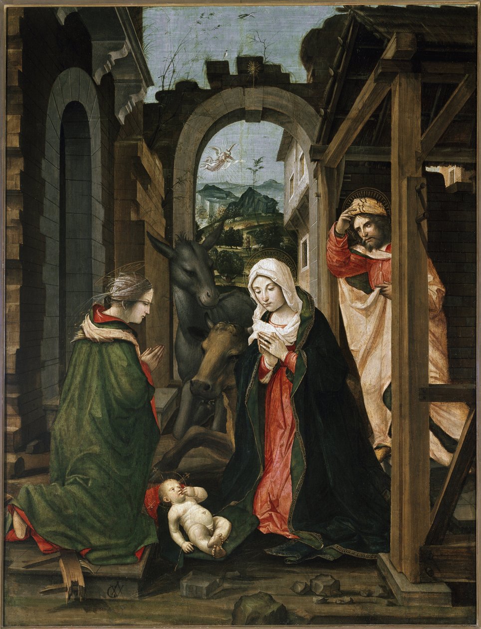 Geburt Christi mit der heiligen Katharina von Alexandria von Vincenzo Civerchio