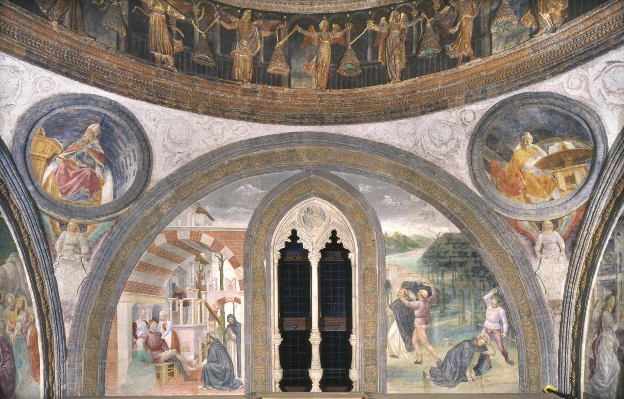 Szenen aus dem Leben des Heiligen Petrus Martyr von Vincenzo Foppa
