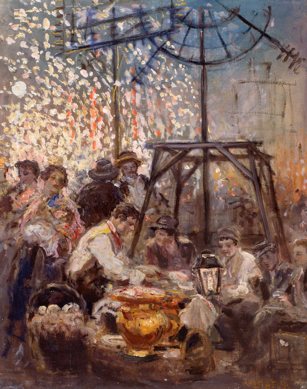 Oktopusverkäufer in Piedigrotta von Vincenzo La Bella