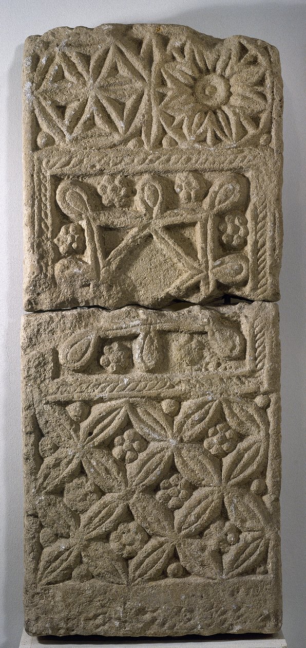 Westgotische Grabstele, 5.-6. Jahrhundert von Visigothic