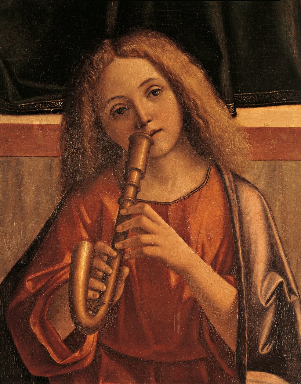 Minnesängerengel (Detail) von Vittore Carpaccio