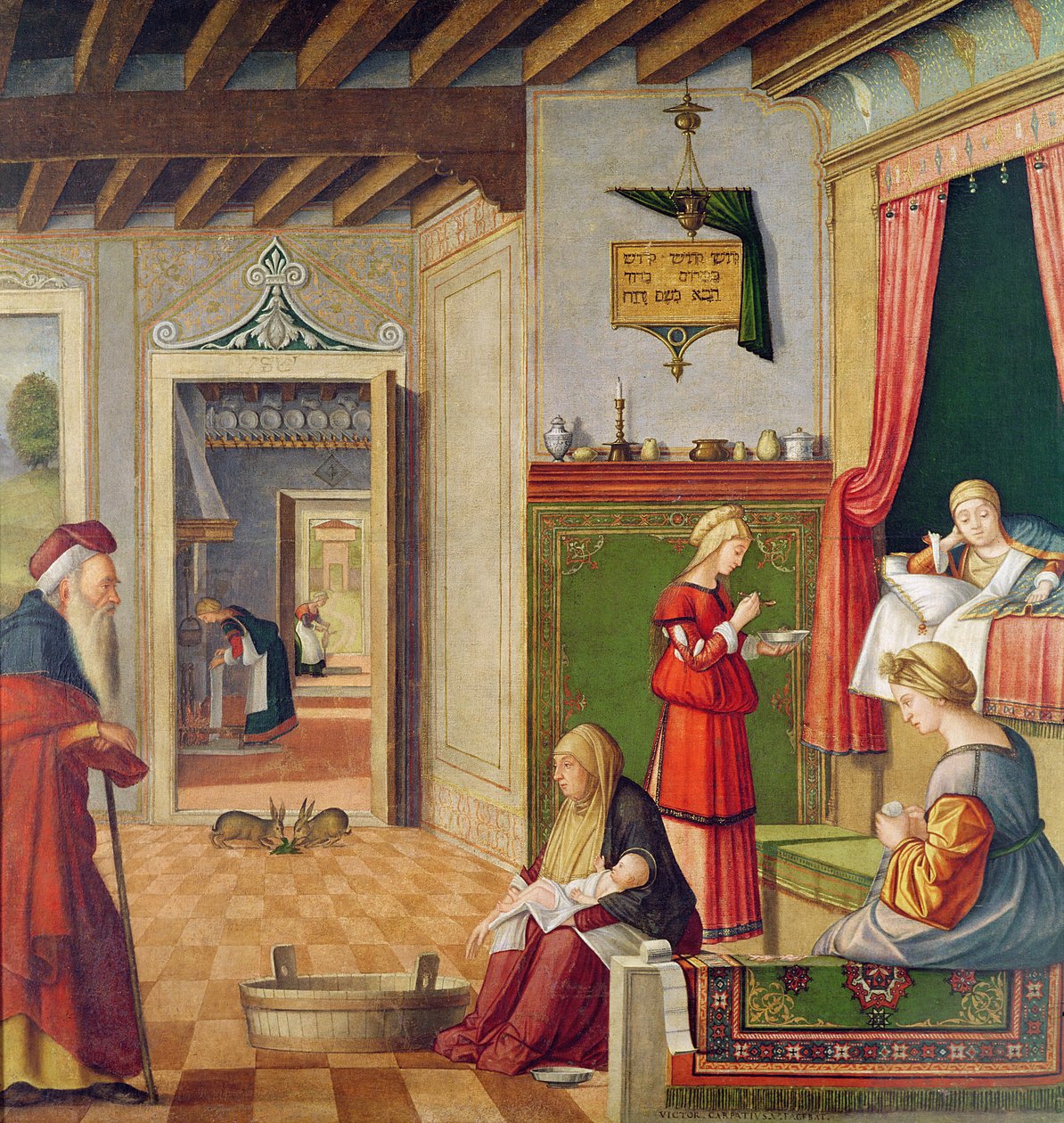 Die Geburt der Jungfrau von Vittore Carpaccio