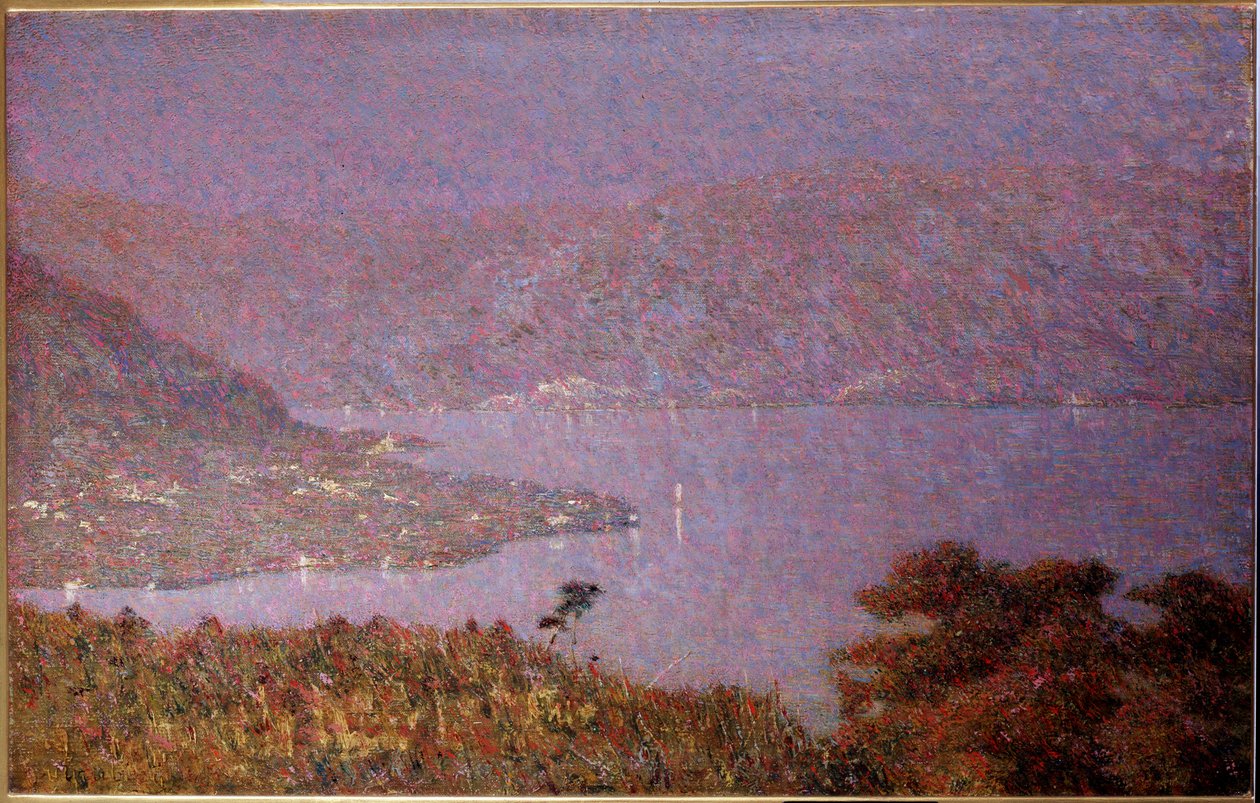Perle der Liebe (Nebbiolina sul lago) (Nebel auf dem See) von Vittore Grubicy de Dragon