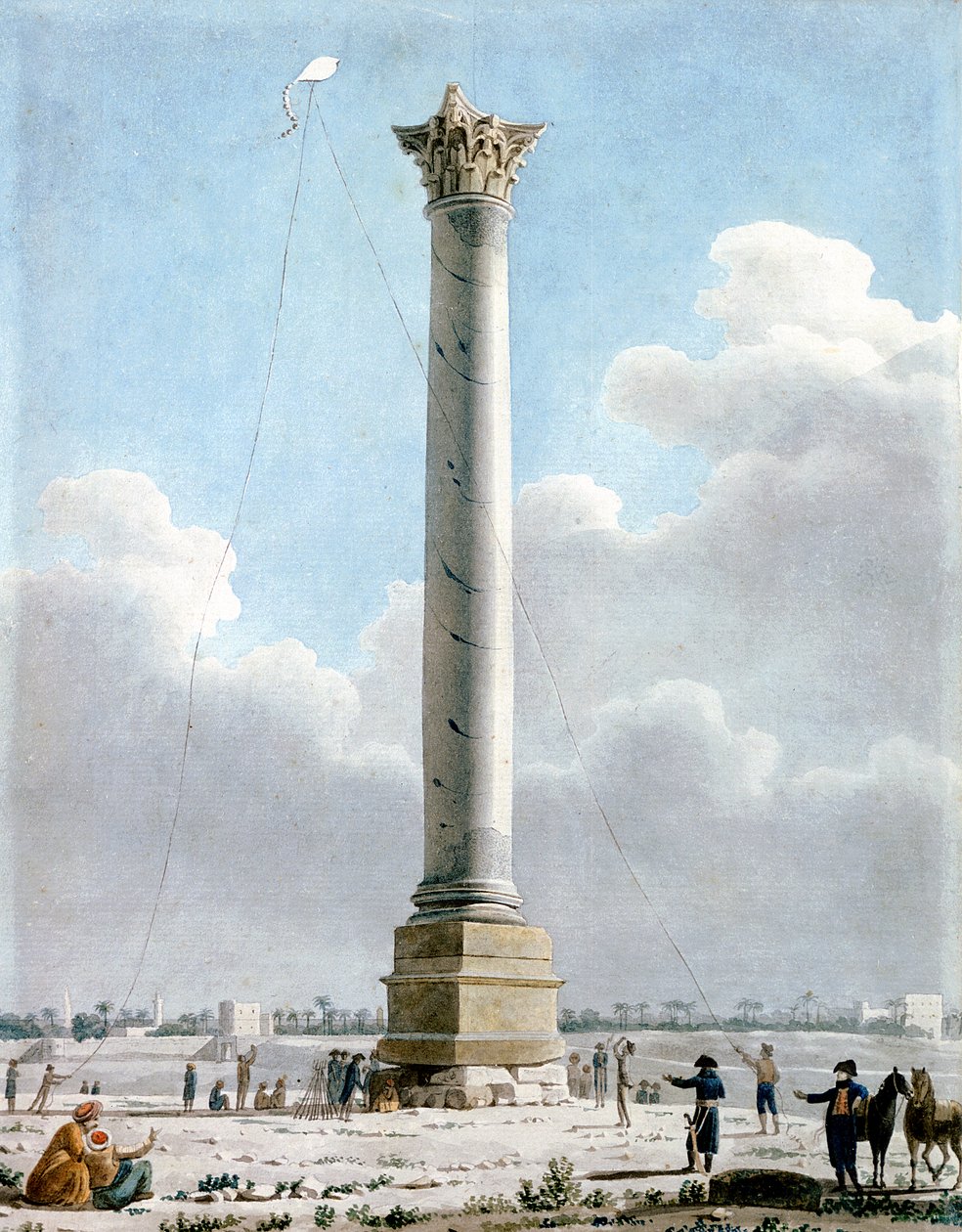 Pompeys Säule, Alexandria 1798, 1798 von Vivant Denon