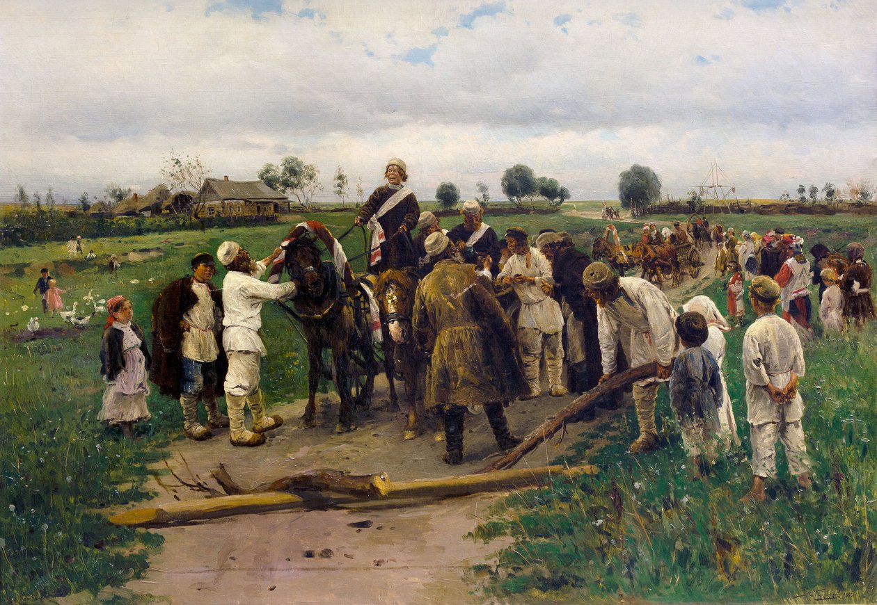 Die Zahlung eines Lösegelds für die Braut von Vladimir Egorovic Makovsky