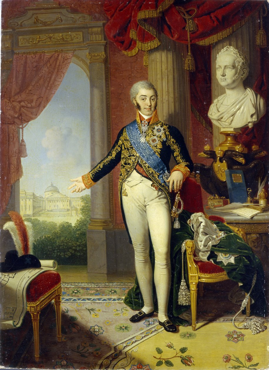 Porträt des Grafen Nikolai Petrovich Sheremetev von Vladimir Lukich Borovikovsky