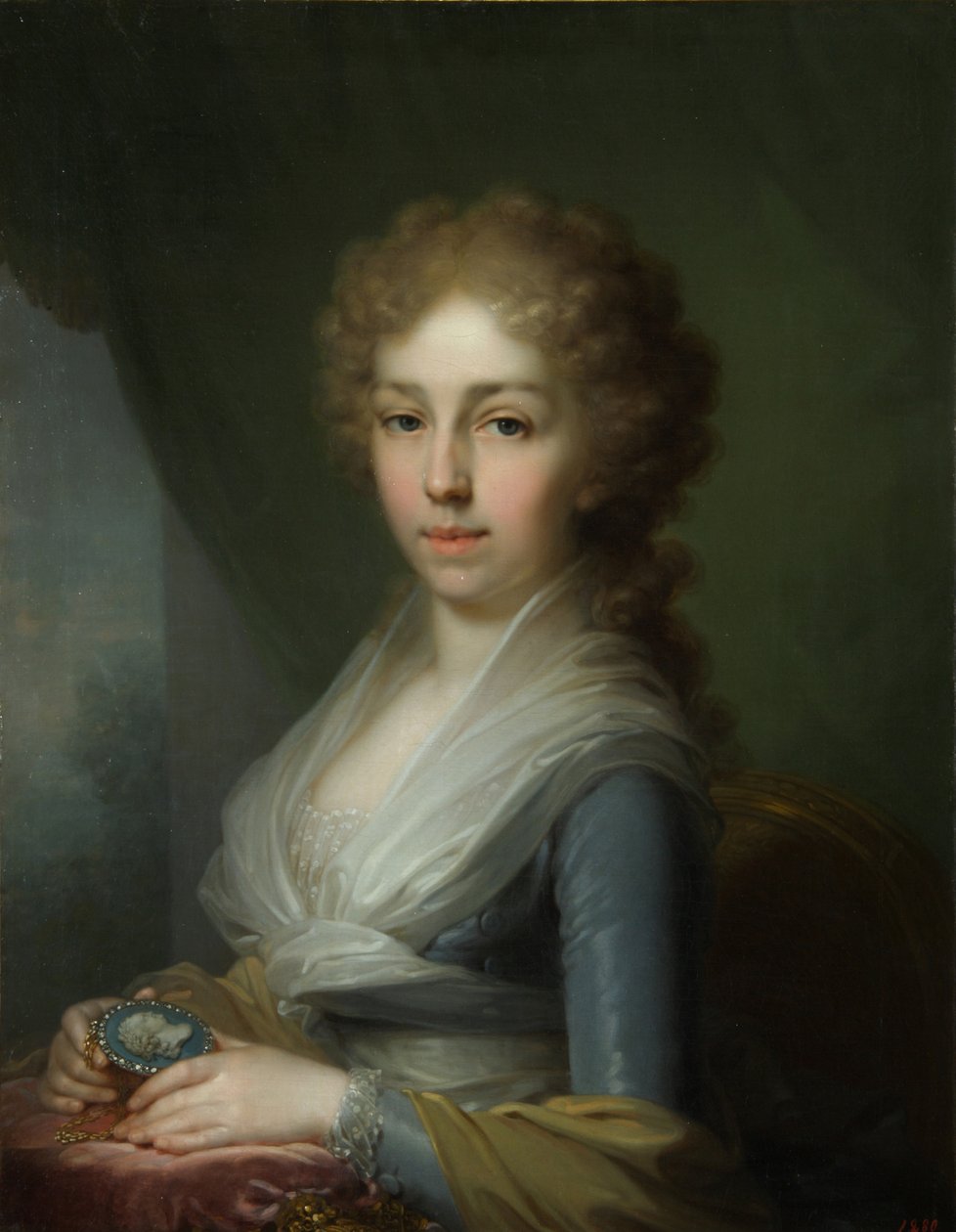 Porträt der Großherzogin Elisabeth Alexejewna 1779-1826, 1795 von Vladimir Lukich Borovikovsky