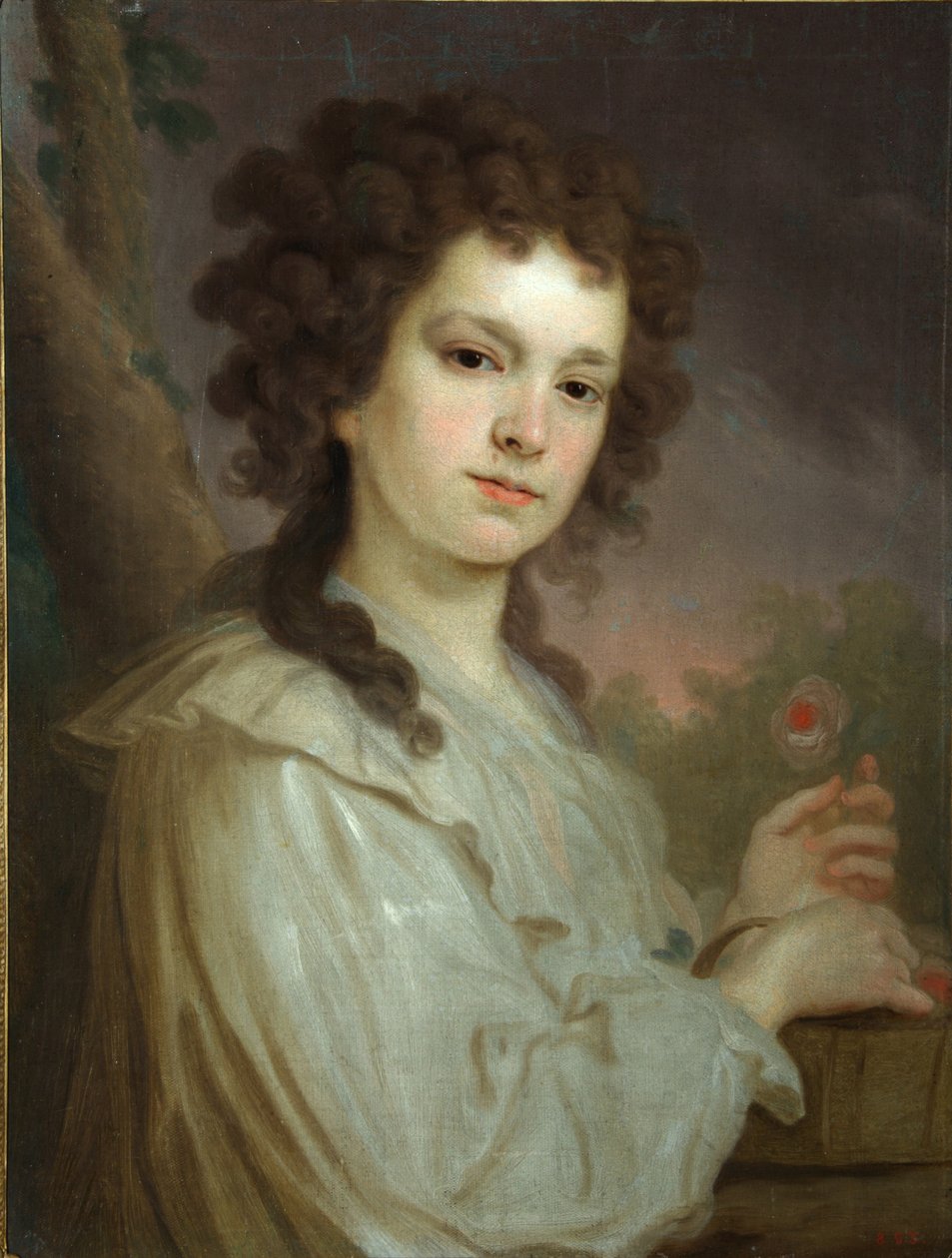 Porträt von Olga Kuzminichna Filippova 1772-1829, 1790 von Vladimir Lukich Borovikovsky