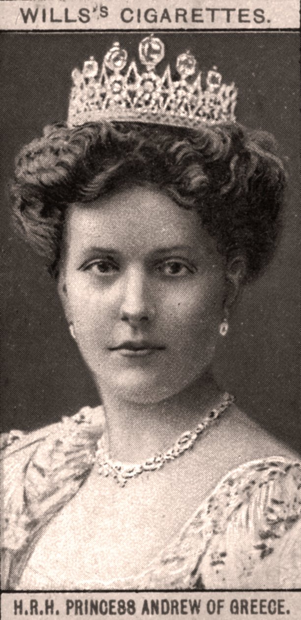 Ihre Königliche Hoheit Prinzessin Andrew von Griechenland, 1908 von WD and HO Wills