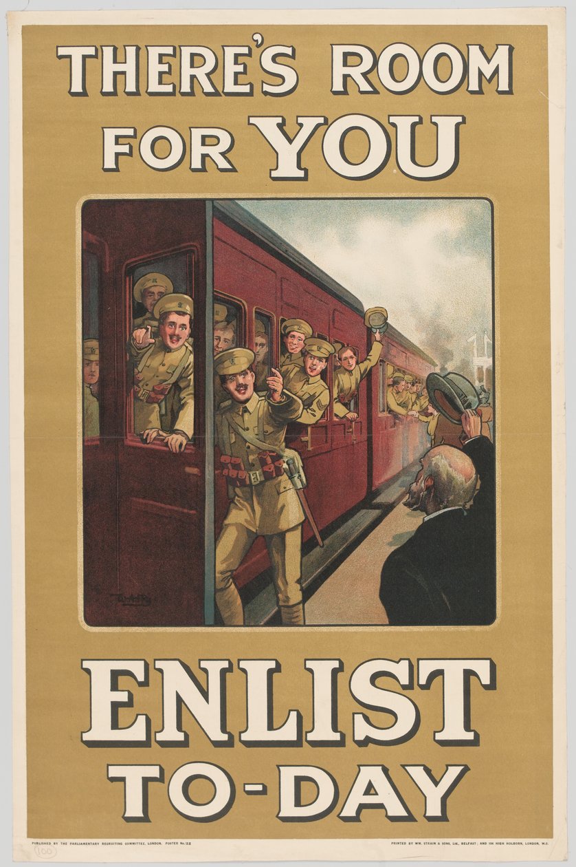 Es gibt Platz für dich, melde dich heute an, 1914 von W. A. Fry