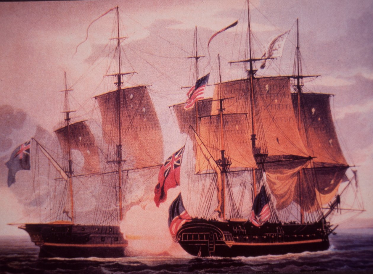 HMS Shannon und USS Chesapeake von John Ward Dunsmore