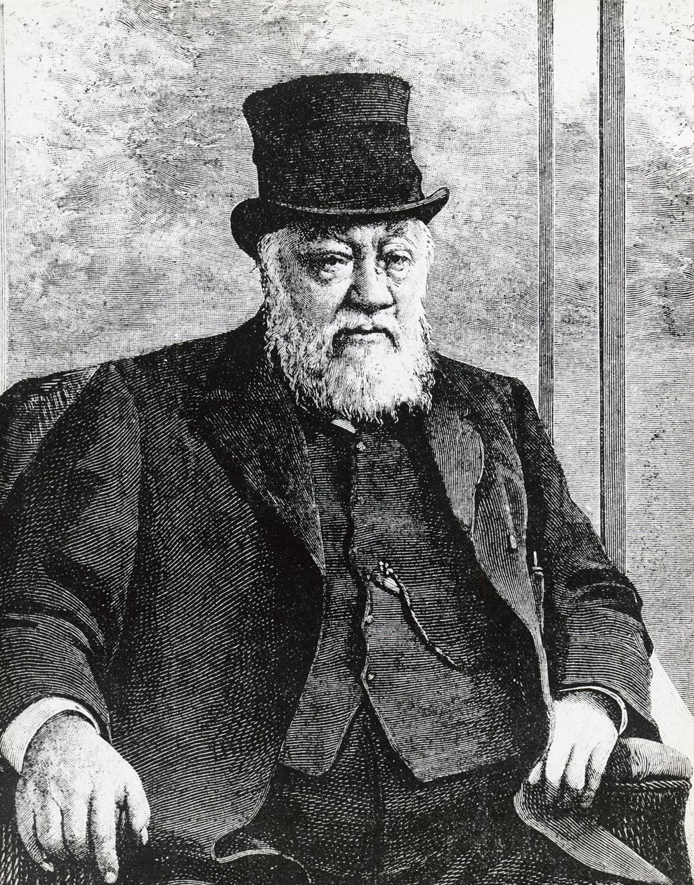 Porträt von Stephanus Johannes Paulus Kruger (1825-1904), Präsident der Südafrikanischen Republik (oder Transvaal), führte den Burenkrieg gegen die Engländer von John Ward Dunsmore