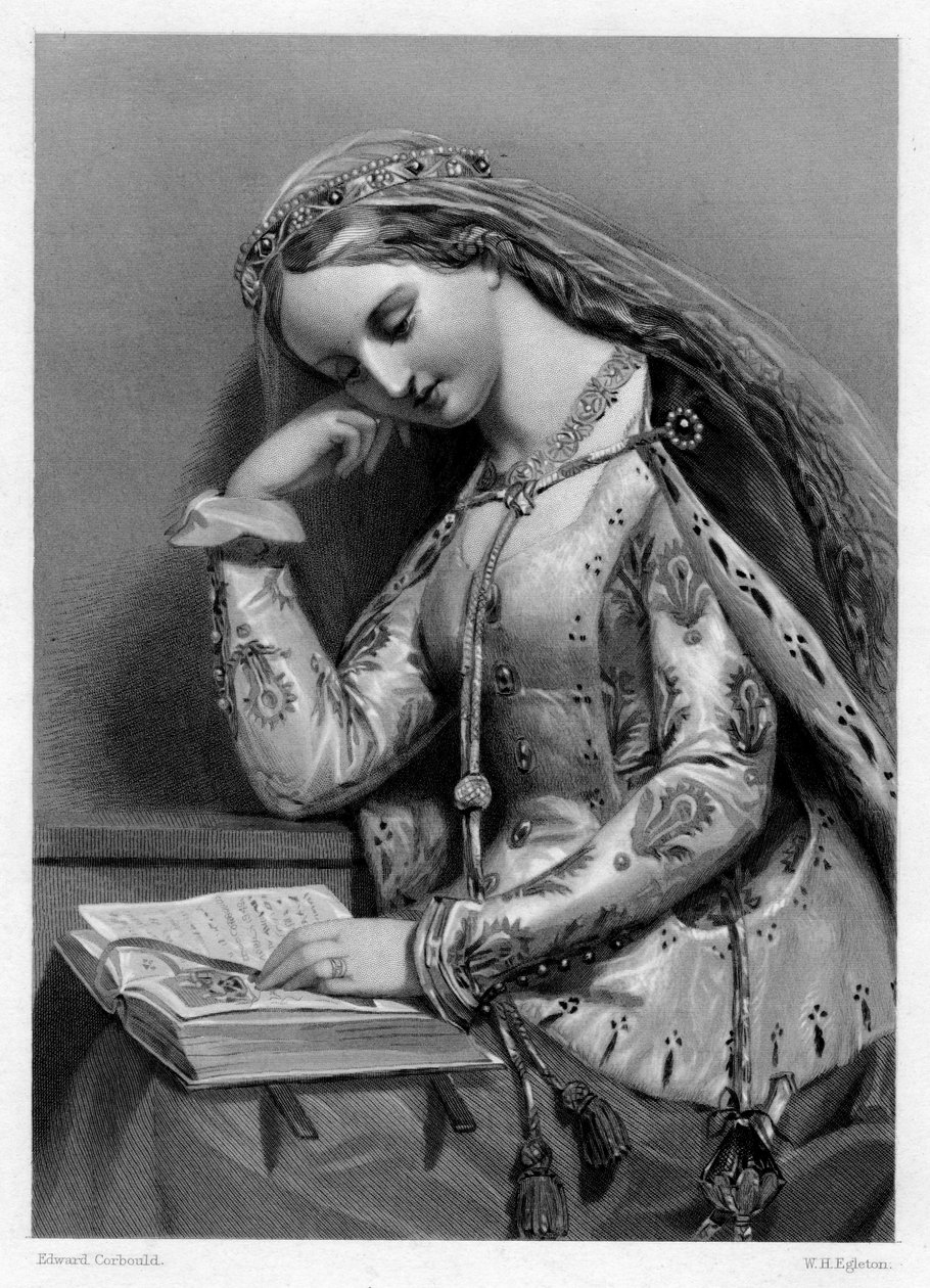 Elizabeth von York, Königin Gemahlin von König Heinrich VII. von England, 19. Jahrhundert von W. H. Egleton