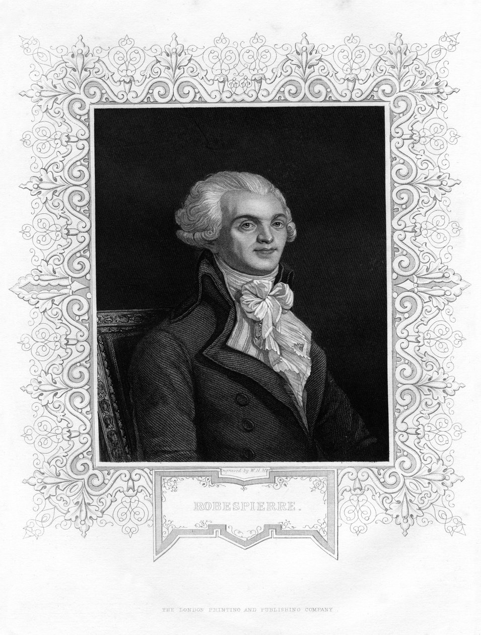 Maximilien Robespierre, einer der Führer der Französischen Revolution, 19. Jahrhundert von W H Moll