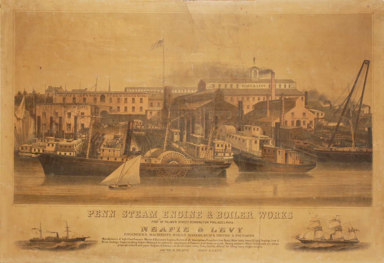 Penn-Dampfmaschine und Kesselwerke Neafie & Levy Werft von W. H. Rease