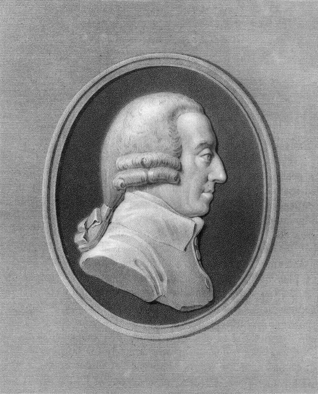 Adam Smith, schottischer Philosoph und Ökonom des 18. Jahrhunderts, 1836 von W. Holl