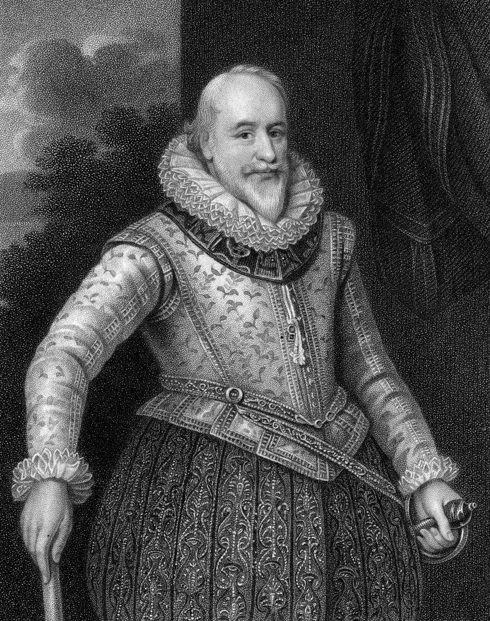 George Carew, 1. Earl of Totnes 1555-1629, 1824 von W. Holl