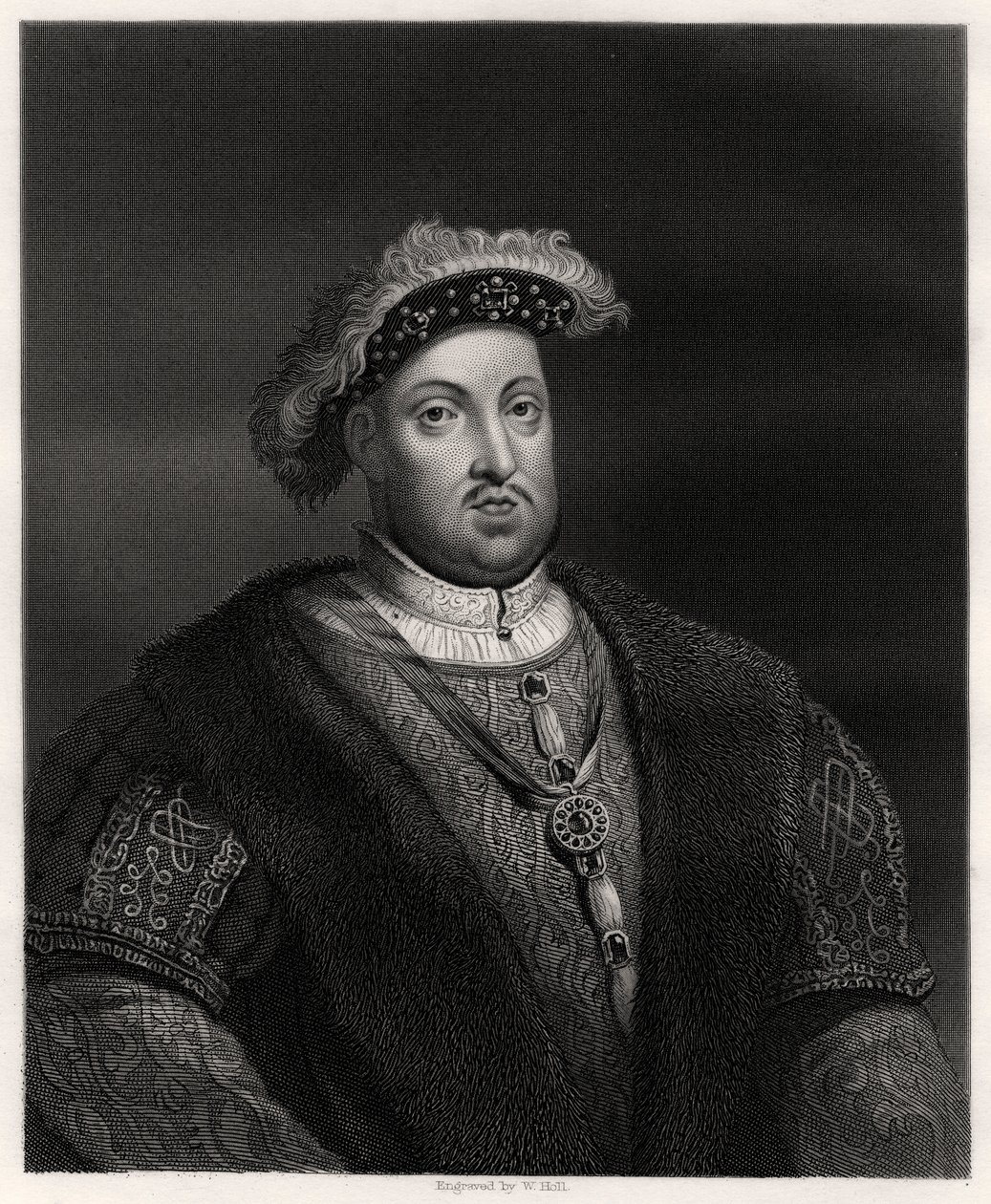 Heinrich VIII., König von England und Irland, 19. Jh. von W. Holl