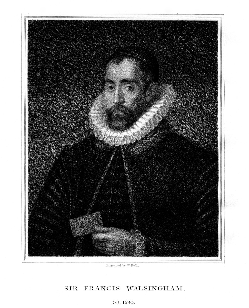Sir Francis Walsingham, Spionagemeister von Königin Elizabeth I. von W. Holl