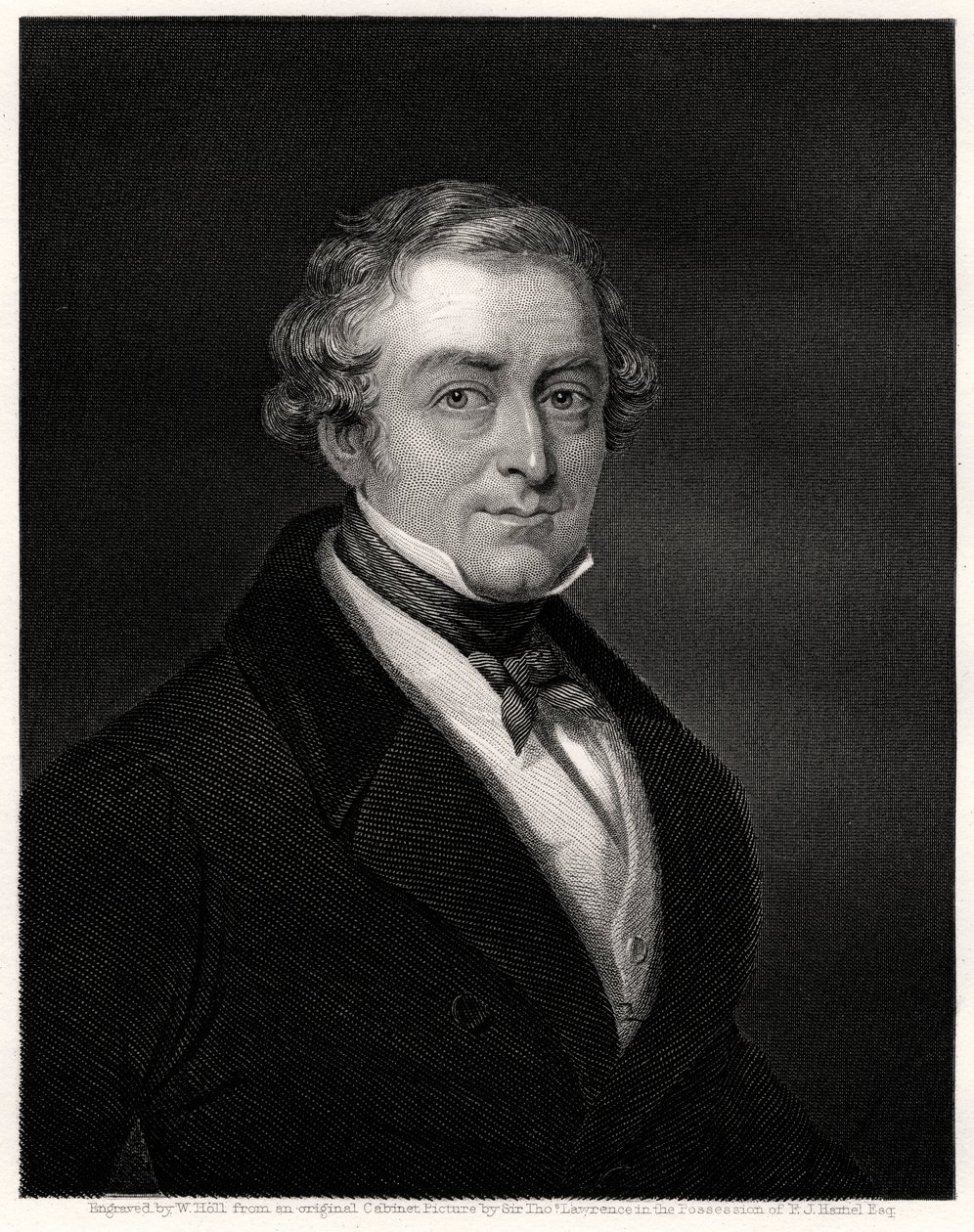 Sir Robert Peel, britischer Premierminister, 19. Jahrhundert von W. Holl