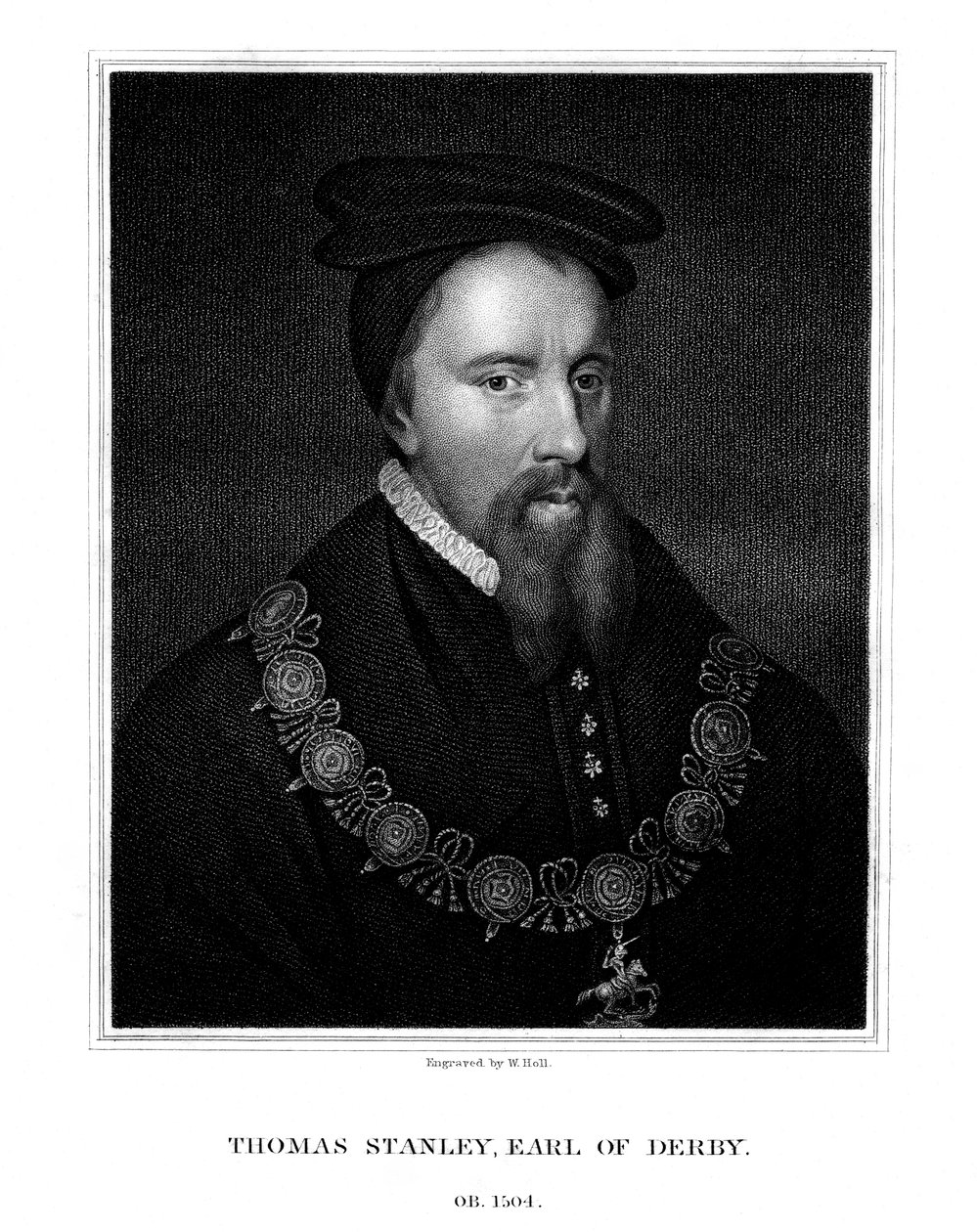 Thomas Stanley, 1. Earl of Derby, englischer Adliger, 1827 von W. Holl