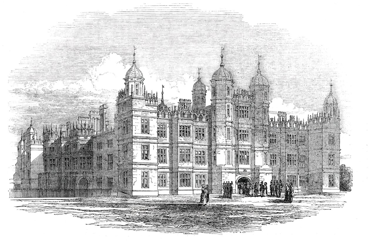 Burghley House - Nordfront von W. J. Linton