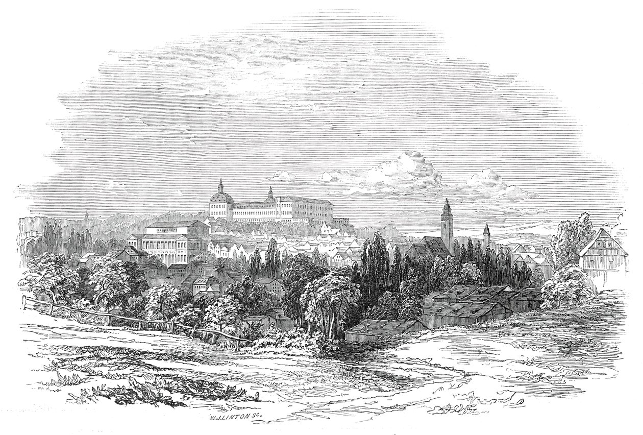 Gotha - nach der Zeichnung Seiner Königlichen Hoheit Prinz Albert (1845) von W. J. Linton
