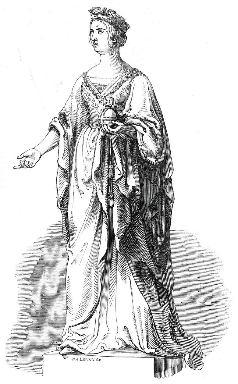 Marmorstatue Ihrer Majestät in der Royal Exchange (1845) von W. J. Linton